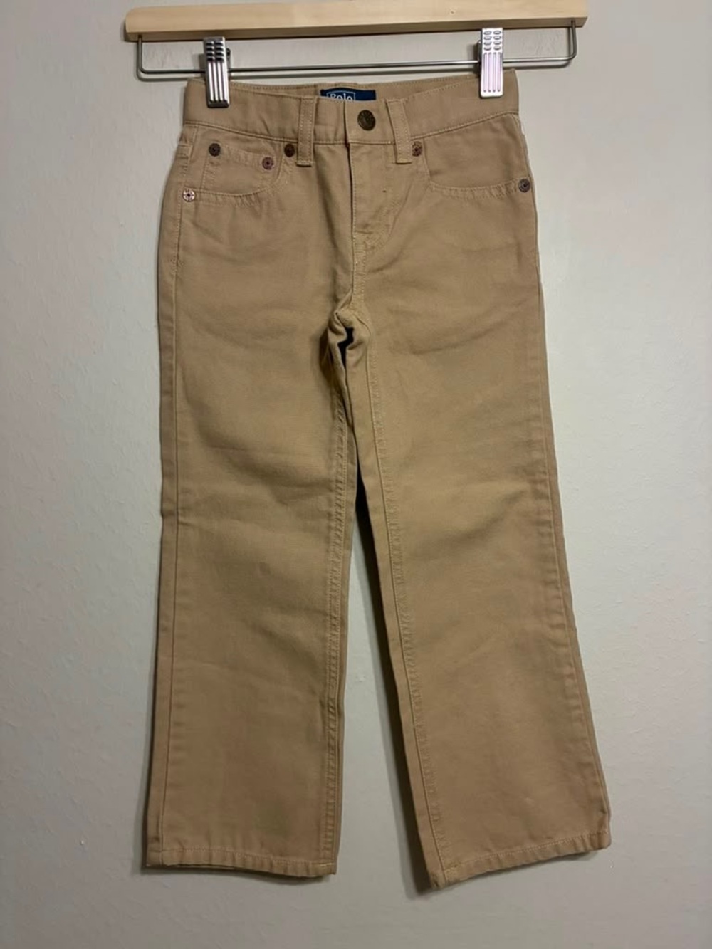 NWT Polo Ralph Lauren Kids Relaxed fit Tan Pant 4/4T 100% cotton